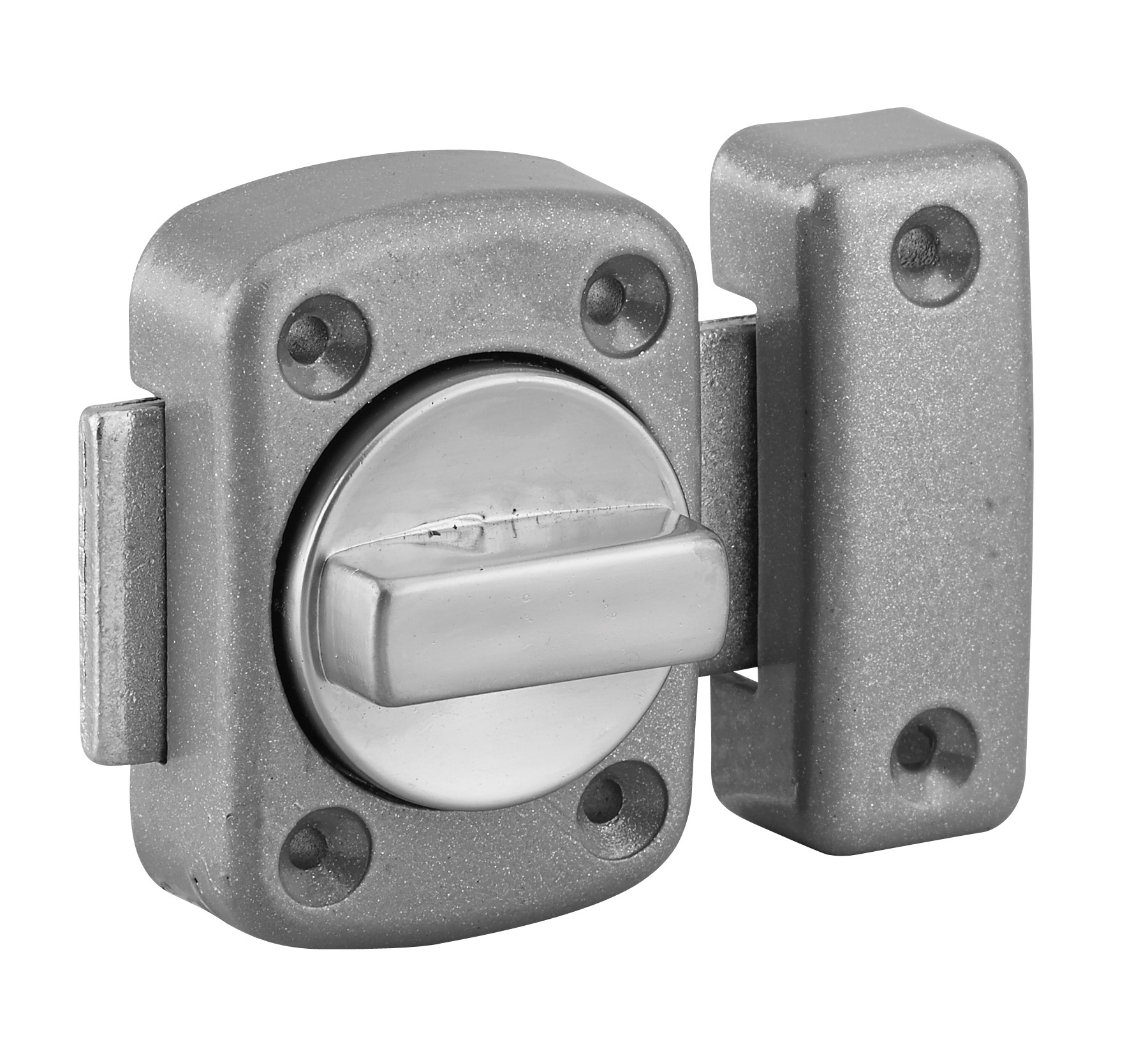 Fechadura automática epóxi prata 30mm
