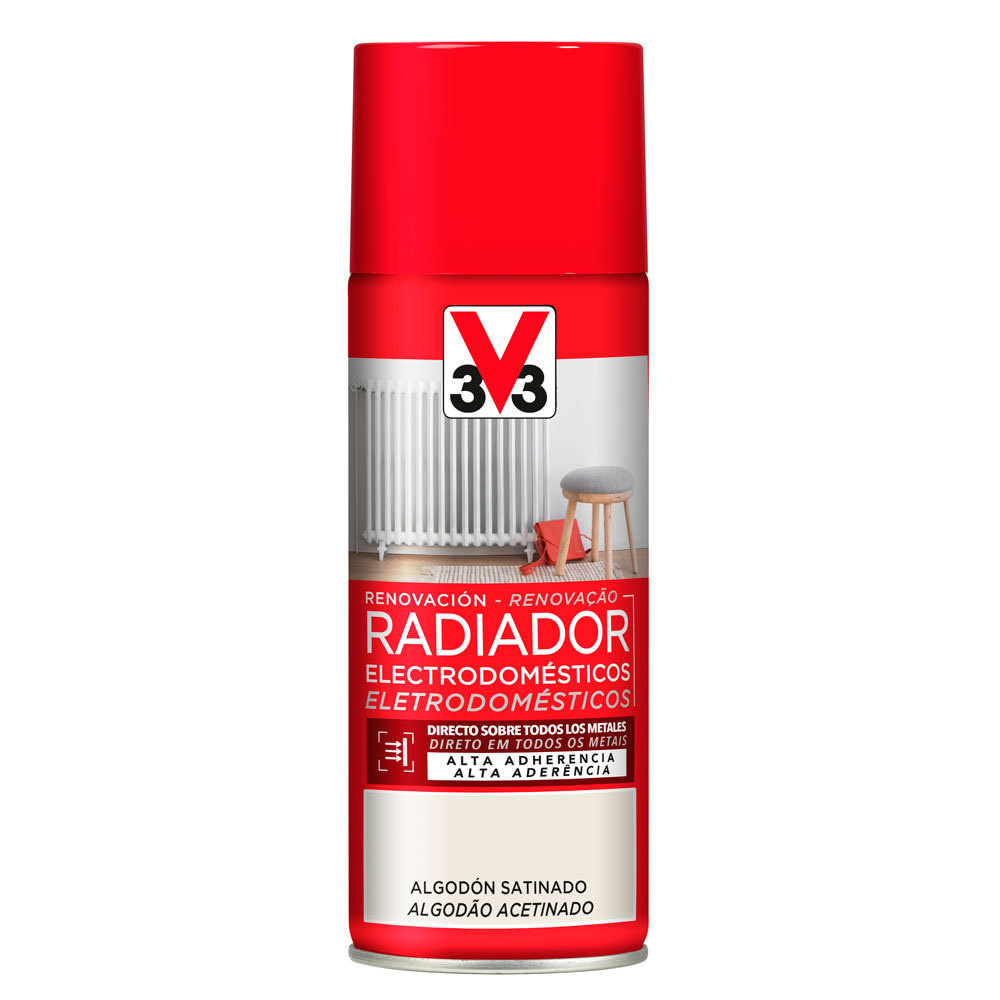 Tinta em spray para emissores térmicos e eletrodomésticos algodão 400 ml