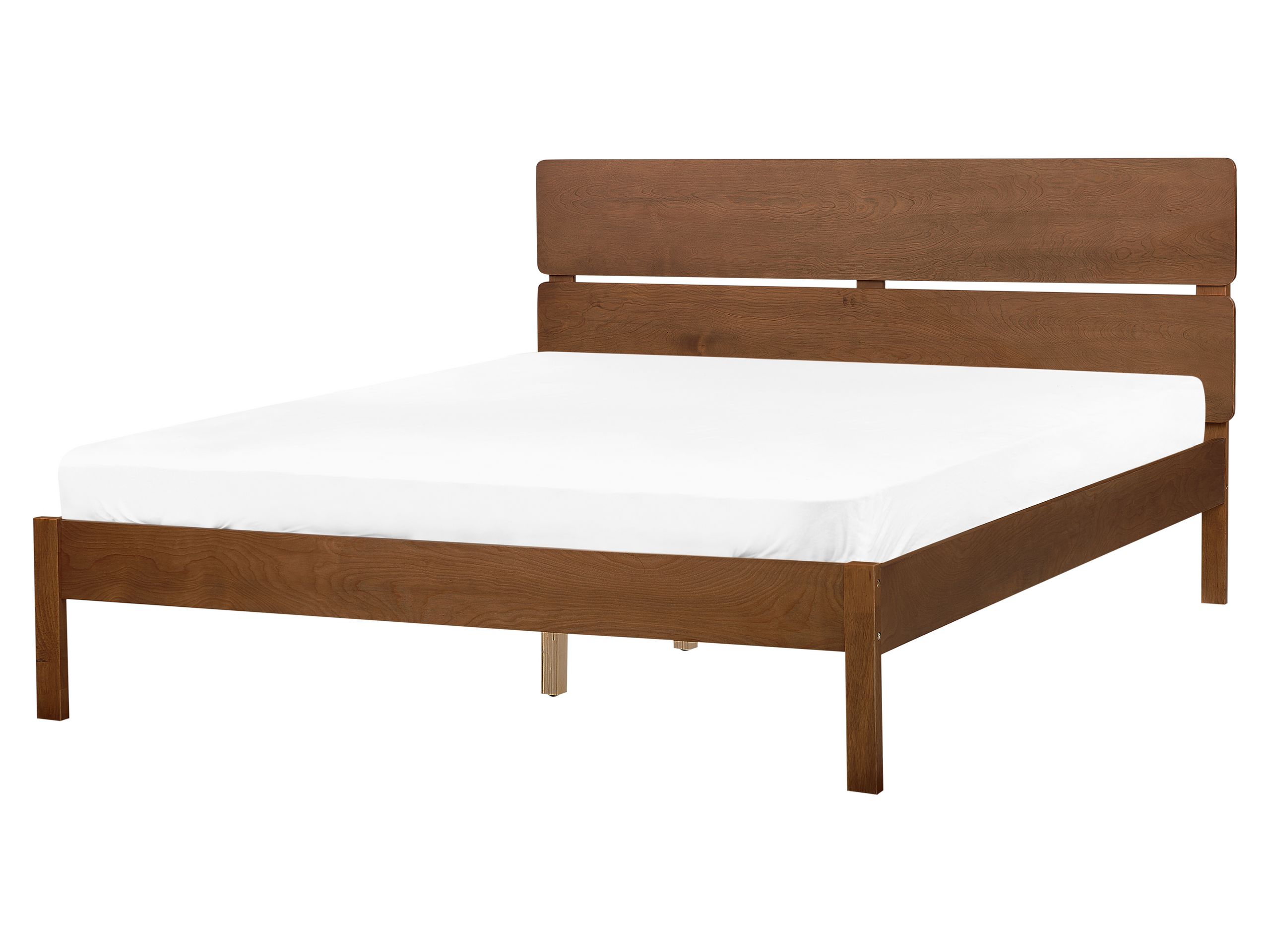 Cama madeira boisset 160 x 200 cm castanho escuro