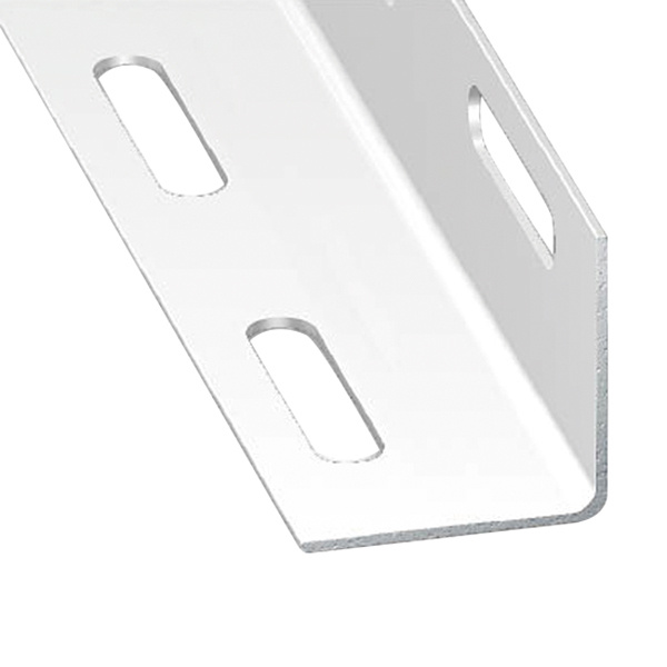 ÂNGULO PERFURADO DE AÇO LAMINADO LACADO BRANCO 250 X 3,8 X 3,8 CM
