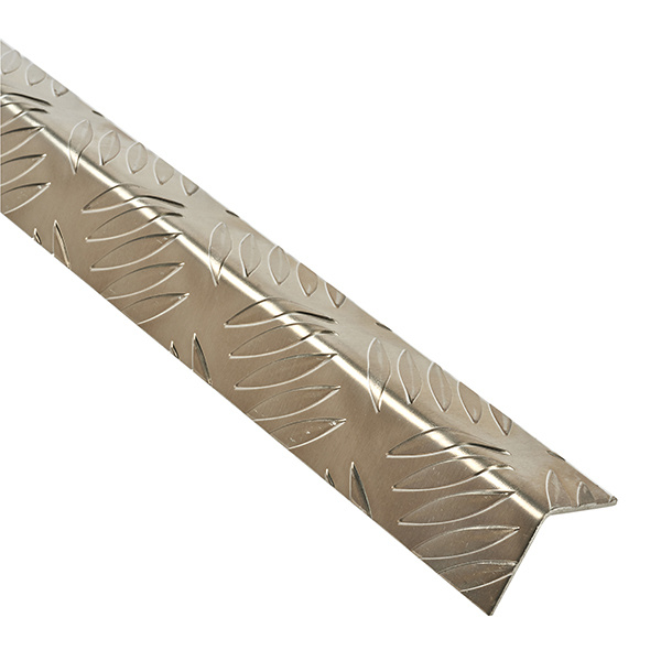 ÂNGULO DE XADREZ DE ALUMÍNIO BRUTO DE 100 X 3 X 3 cm