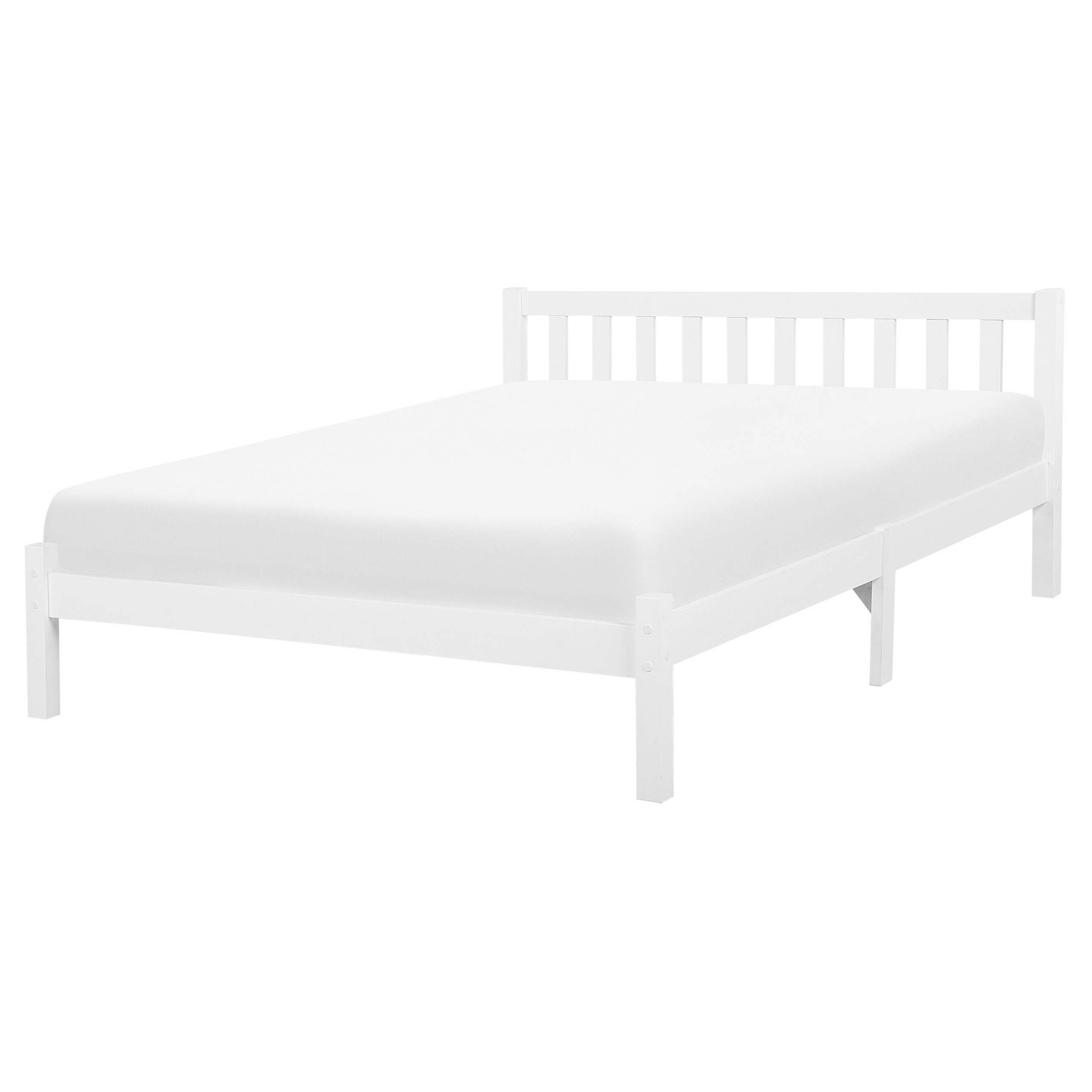 Cama madeira de pinho florac 160 x 200 cm branco
