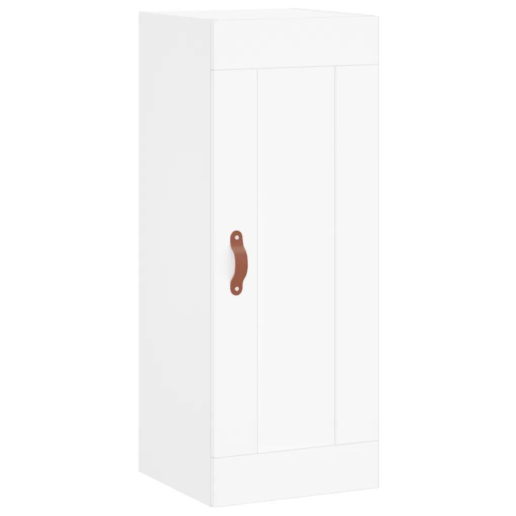Elegante armario de pared blanco con 3 compartimentos 34,5
