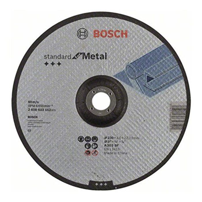 Disco de corte com furo descentrado standard para metal ø230x3 mm - Bosch -