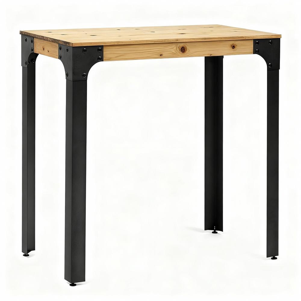 Mesa alta boston 120×60×108cm natura