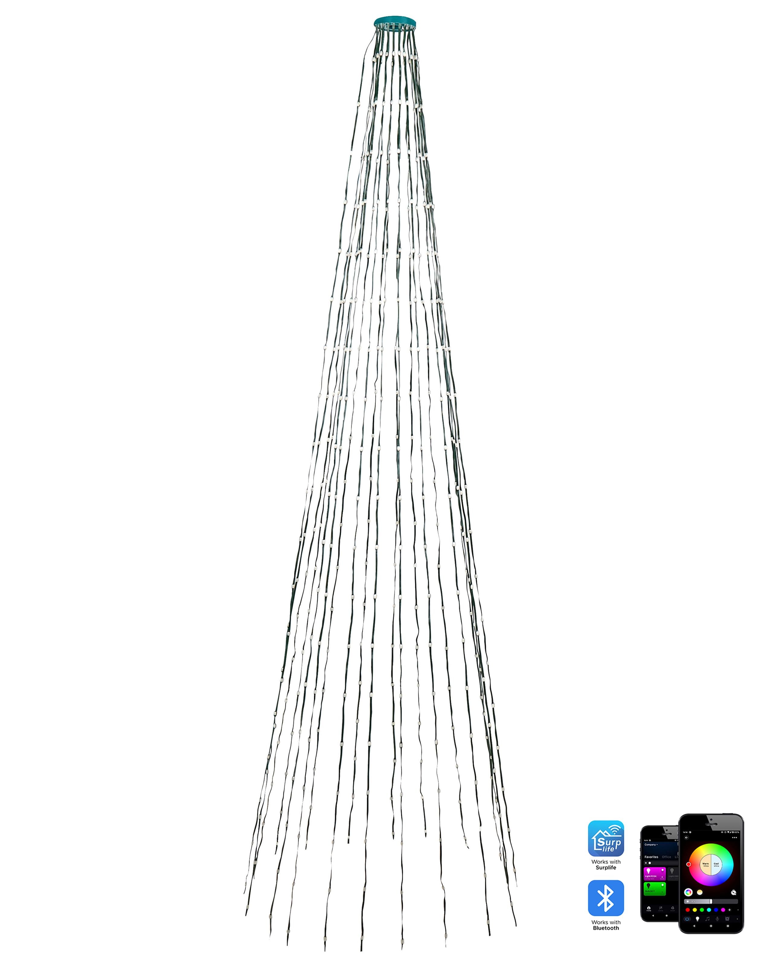 Corrente de luzes LED inteligente com a app saarloq 2 m multicolor