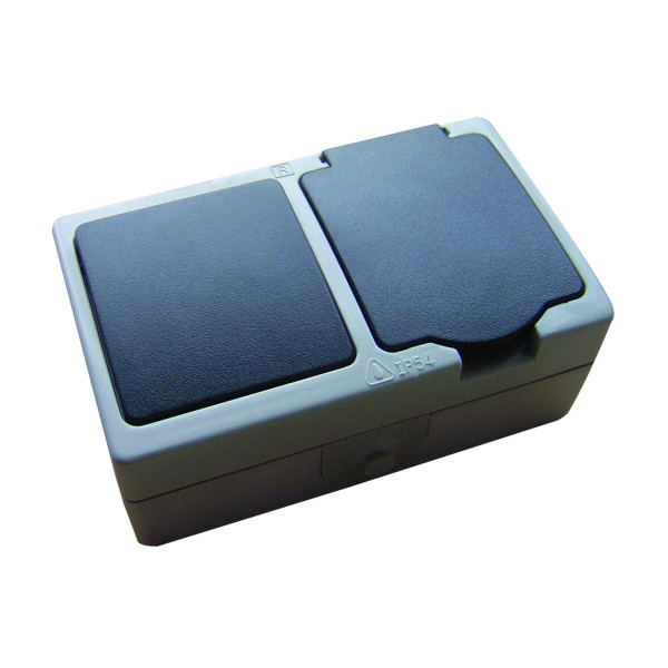 INTERRUPTOR + BASE DE TOMADA + TT