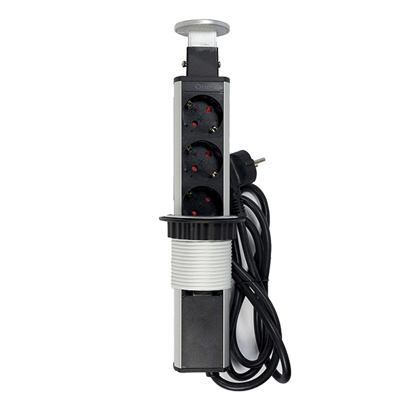 BASE 3 TOMADAS ENCASTRÁVEL USB
