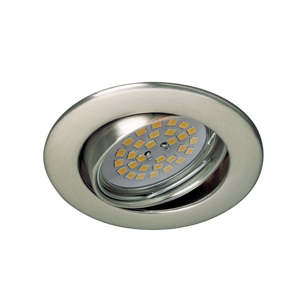 Foco embutido basculante basic redondo níquel wonderlamp 1xgu10