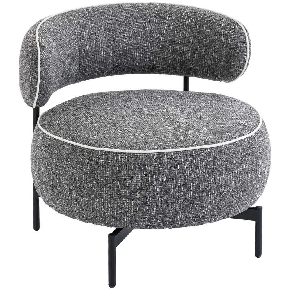 Poltrona 81x82x73 cm linho (100% poliéster) color gris Homcom