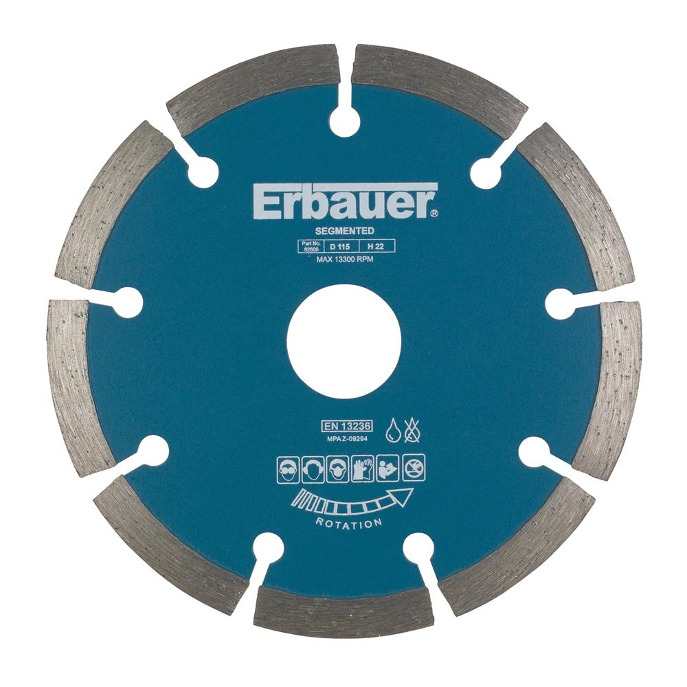 Disco de Diamante Segmentado 115 mm Erbauer