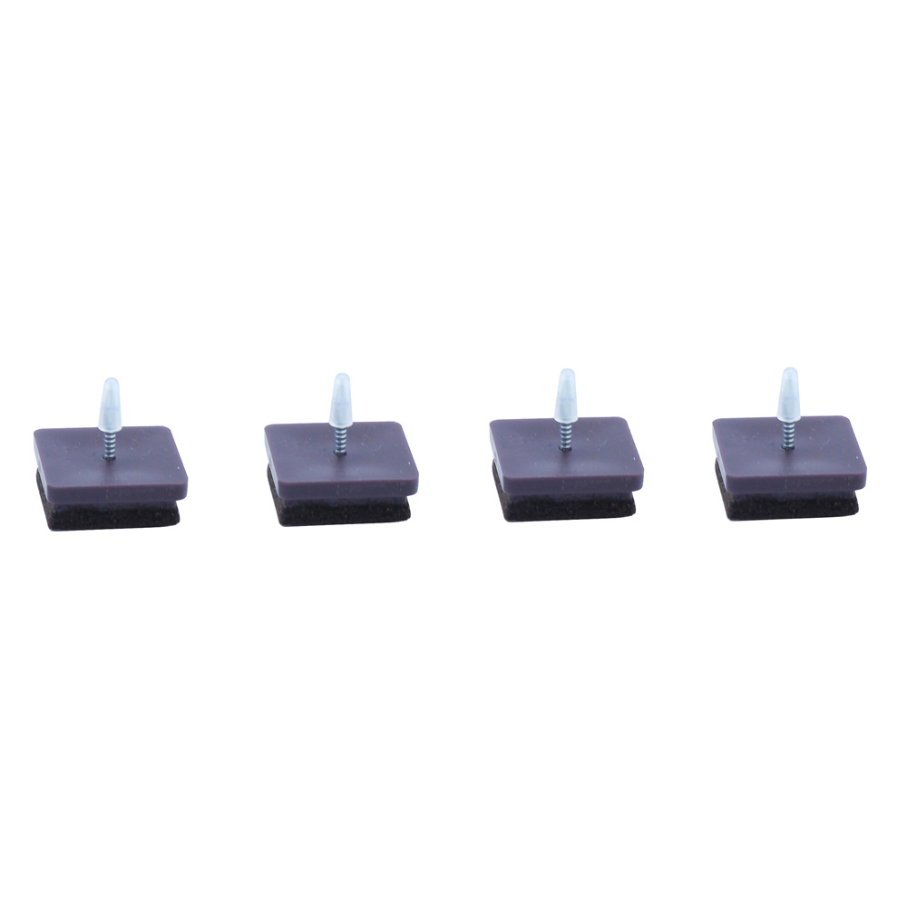 PACK 4 UDS FELTRO QUADRADO COM PREGO 24 X 24 mm