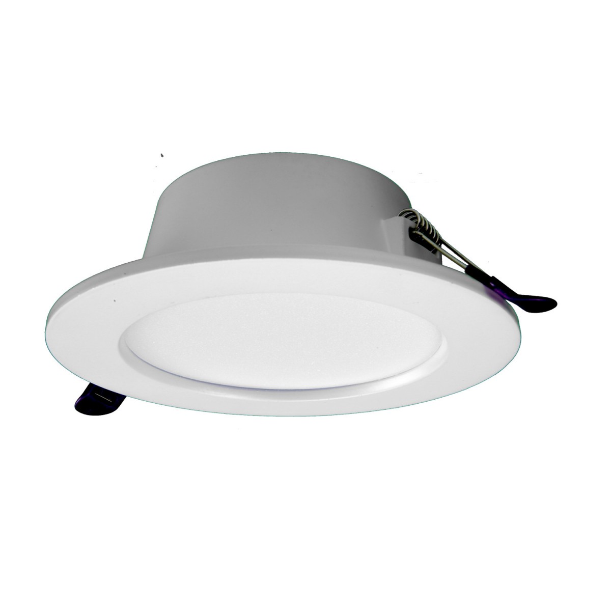 Downlight LED "oasis" redondo encastrado 7w 4200k moldura branca