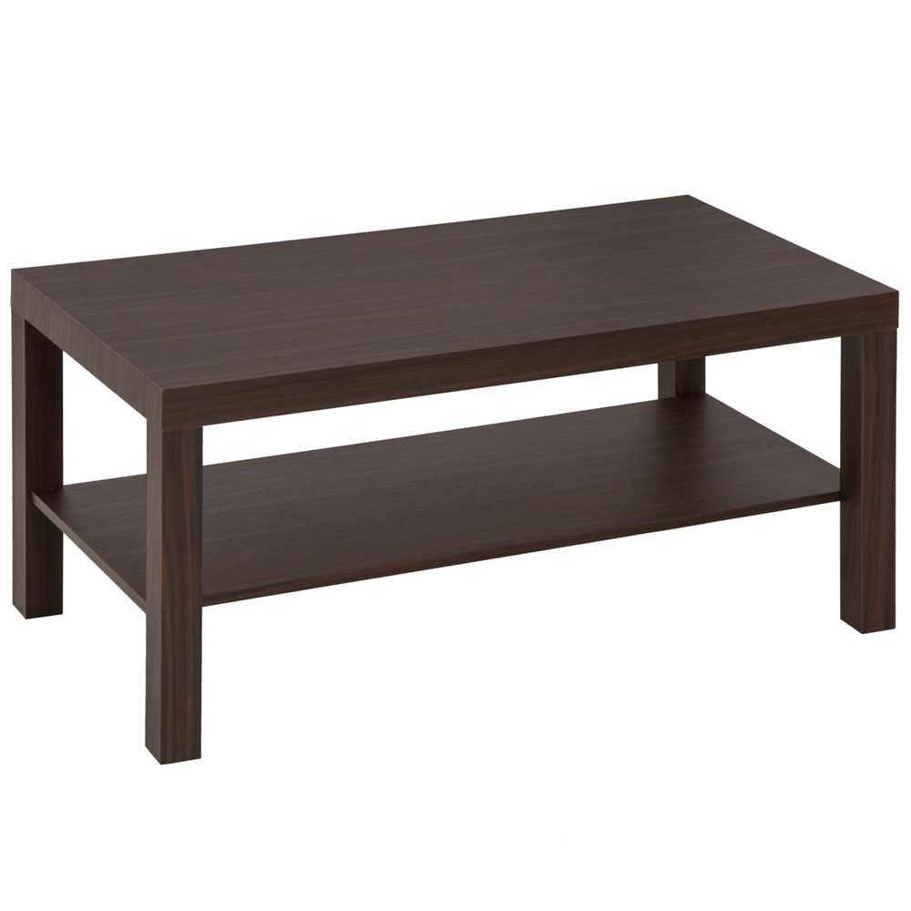 Mesa de centro 90x45x44,5 cm mdf color marrón Homcom, casa - mesas