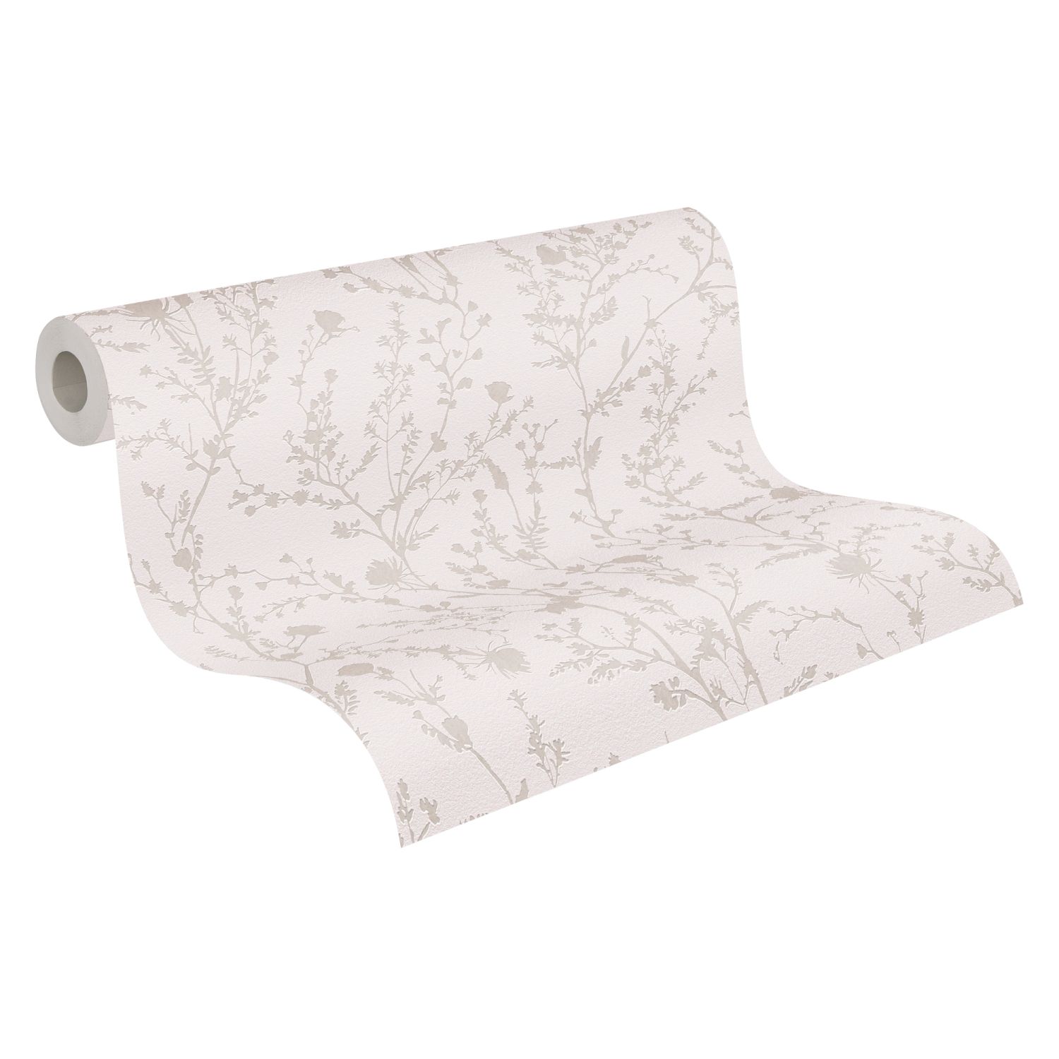 A.s. Création papel de parede flores rosa claroecinzento claro