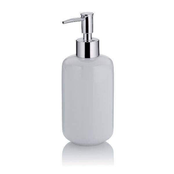 Dispensador de sabonete kela isabella - cerâmica - branco