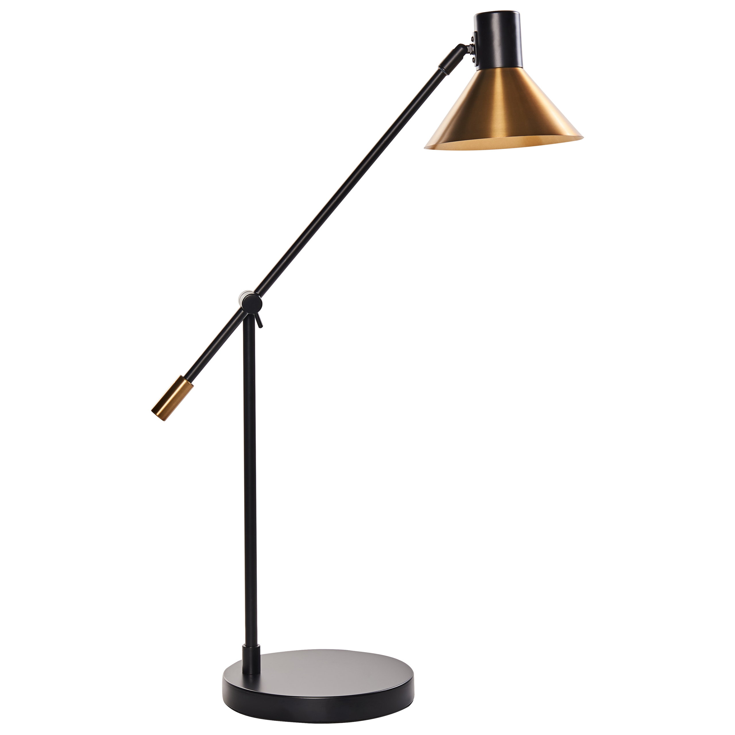 Candeeiro de secretária pinkeen metal dourado