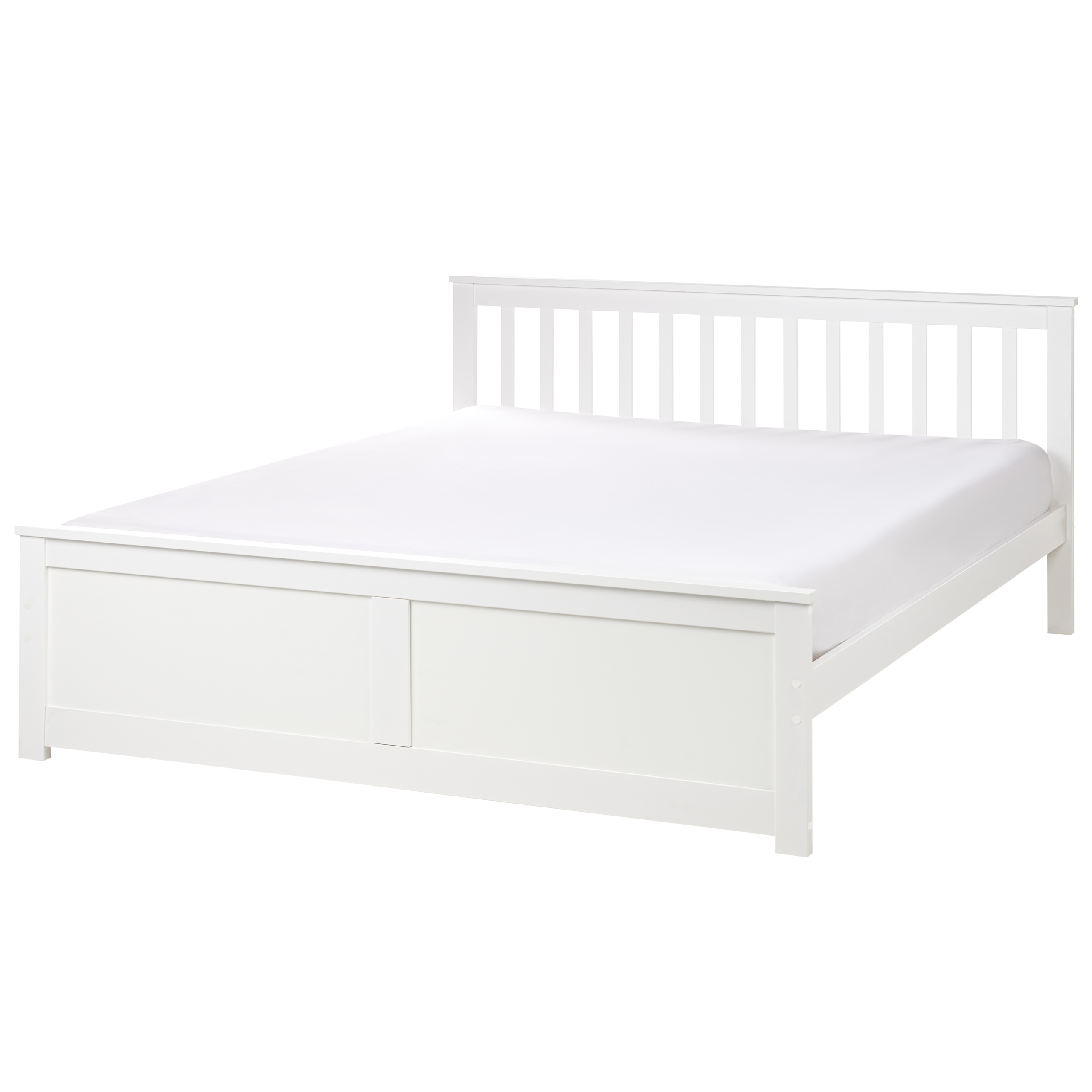Cama madeira de pinho olendon 160 x 200 cm branco