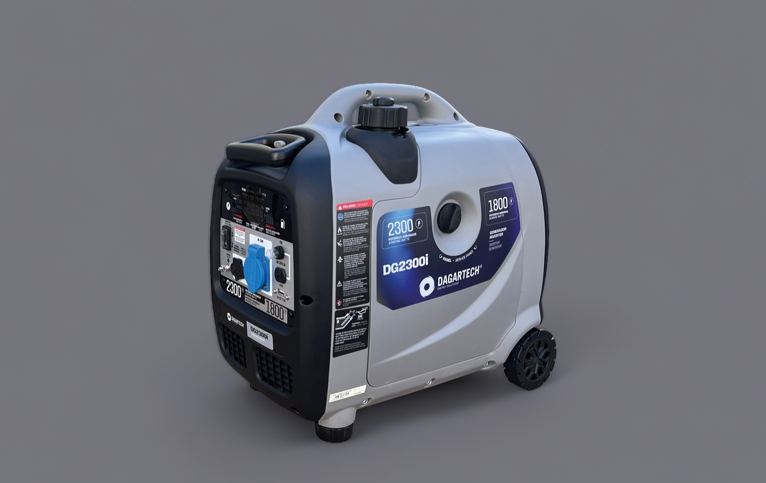 Gerador inverter a gasolina dg2300i 2,3 kw insonorizad