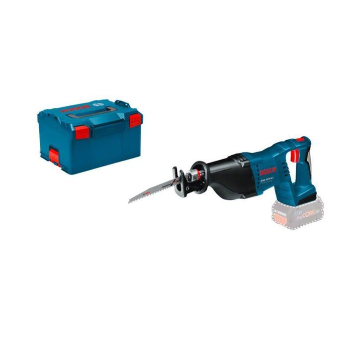 Serra sabre profissional 18v gsa 18v-li (sem bateria ou carregador) + caixa