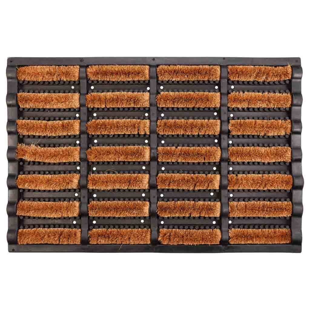 Capacho em fibra de coco e borracha 45x60