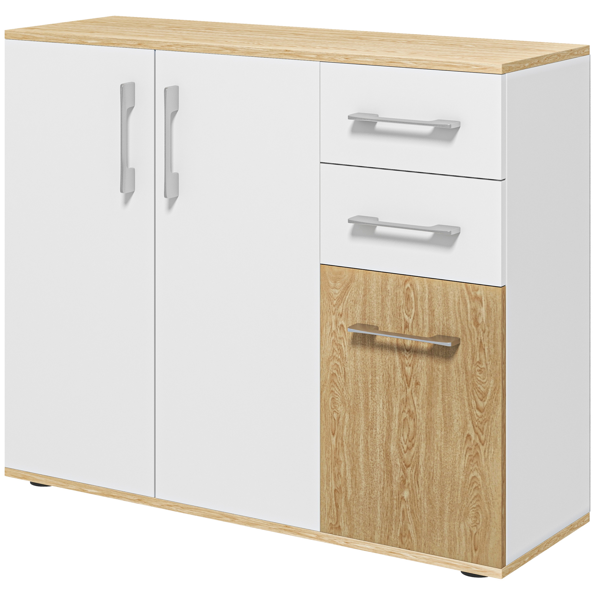 Aparador para sala de estar aglomerado branco 90x30x75,5 cm