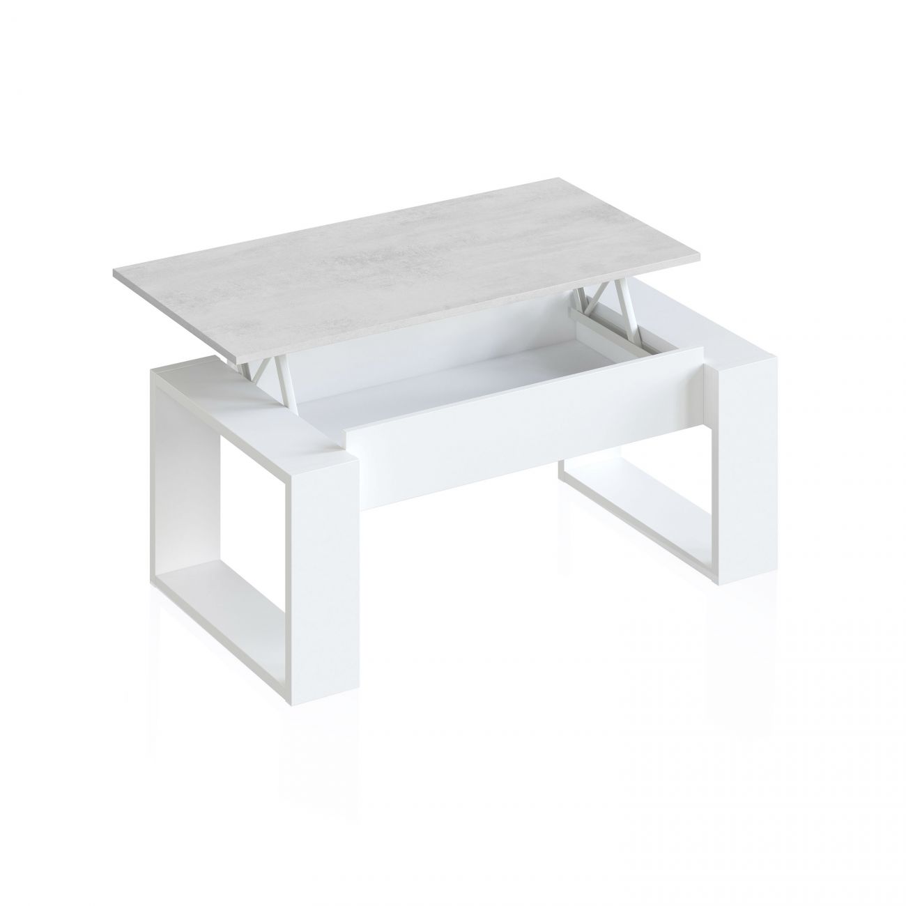 Mesa de centro elevável com arrumação oculta 105 x 45-54 cm neo