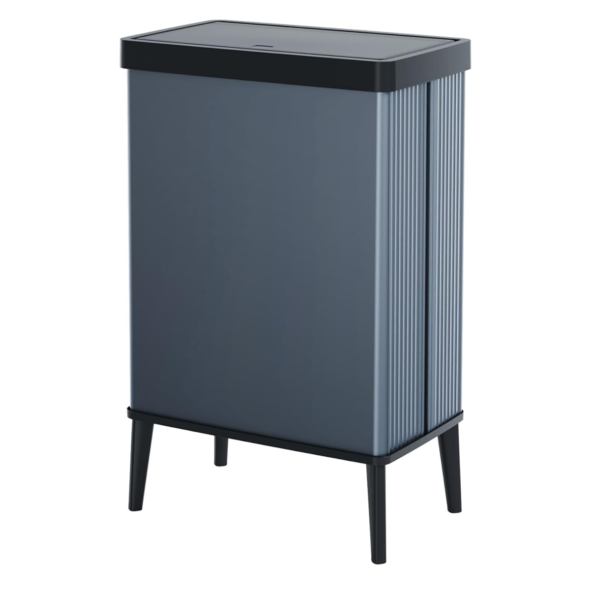 Curver verto lixeira 54l, 43,5x26,5x68,7cm, tampa de pressão, azul pérola