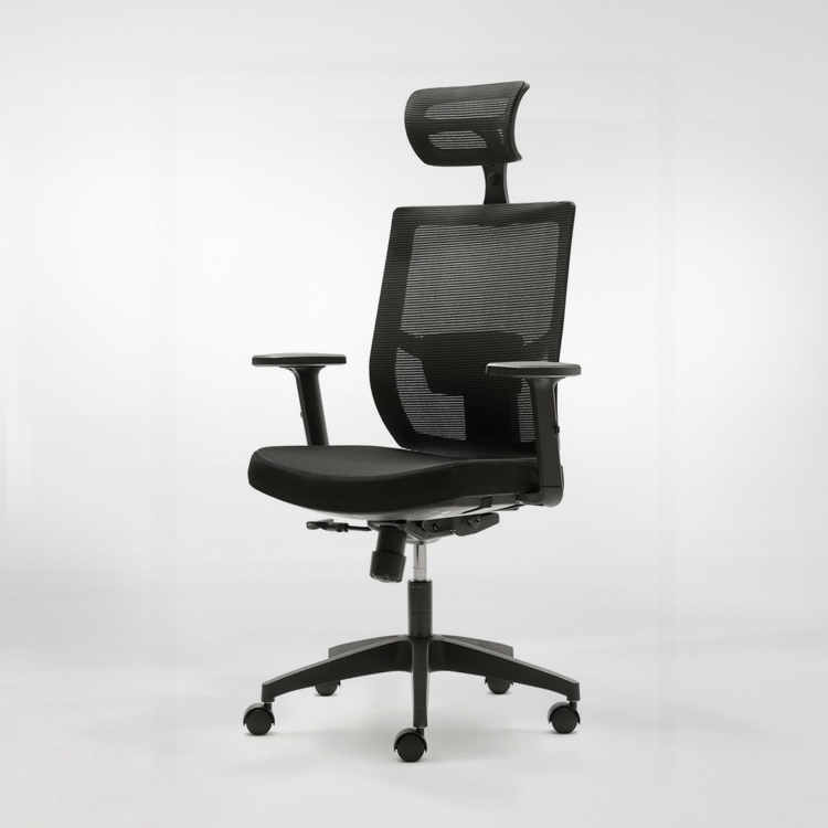 Cadeira de escritório euromof pisa | black edition ergonômica