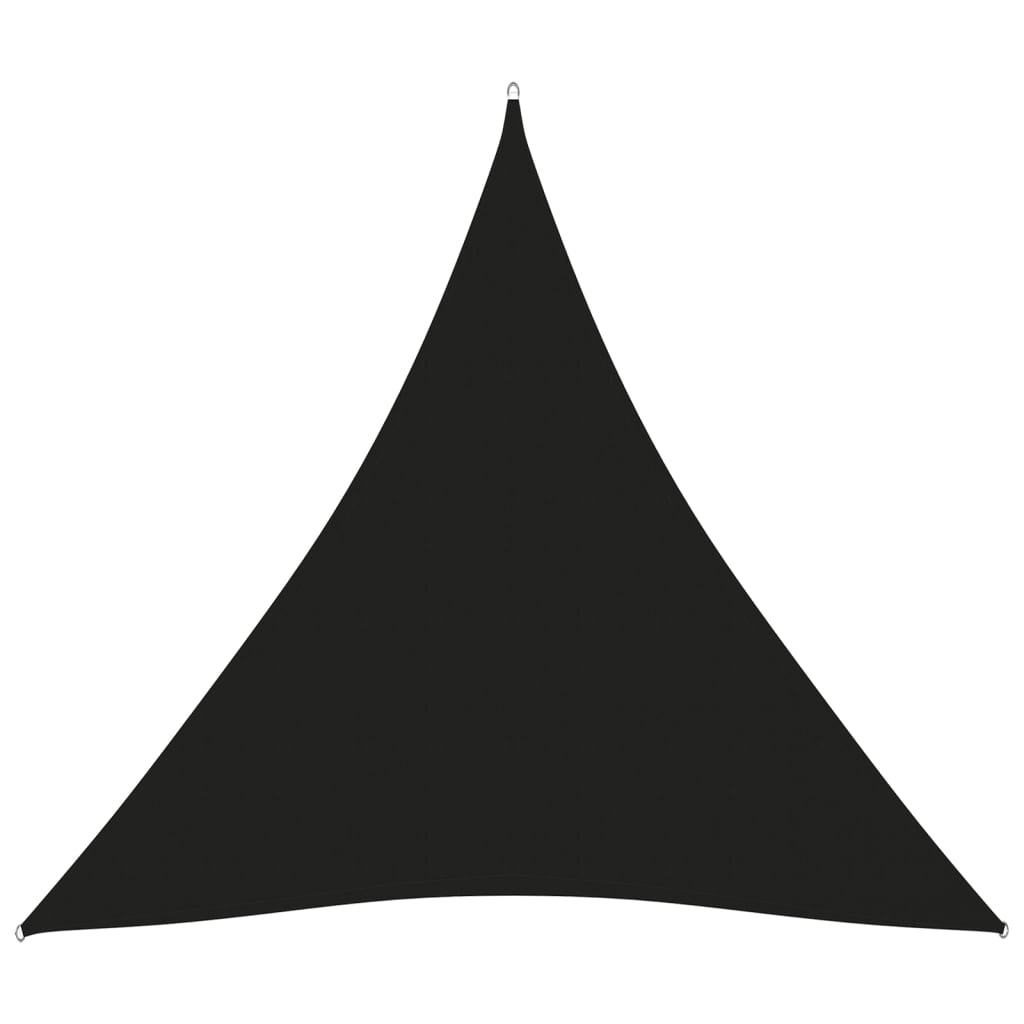 vidaXL toldo de vela triangular tela oxford negro 6x6x6 m