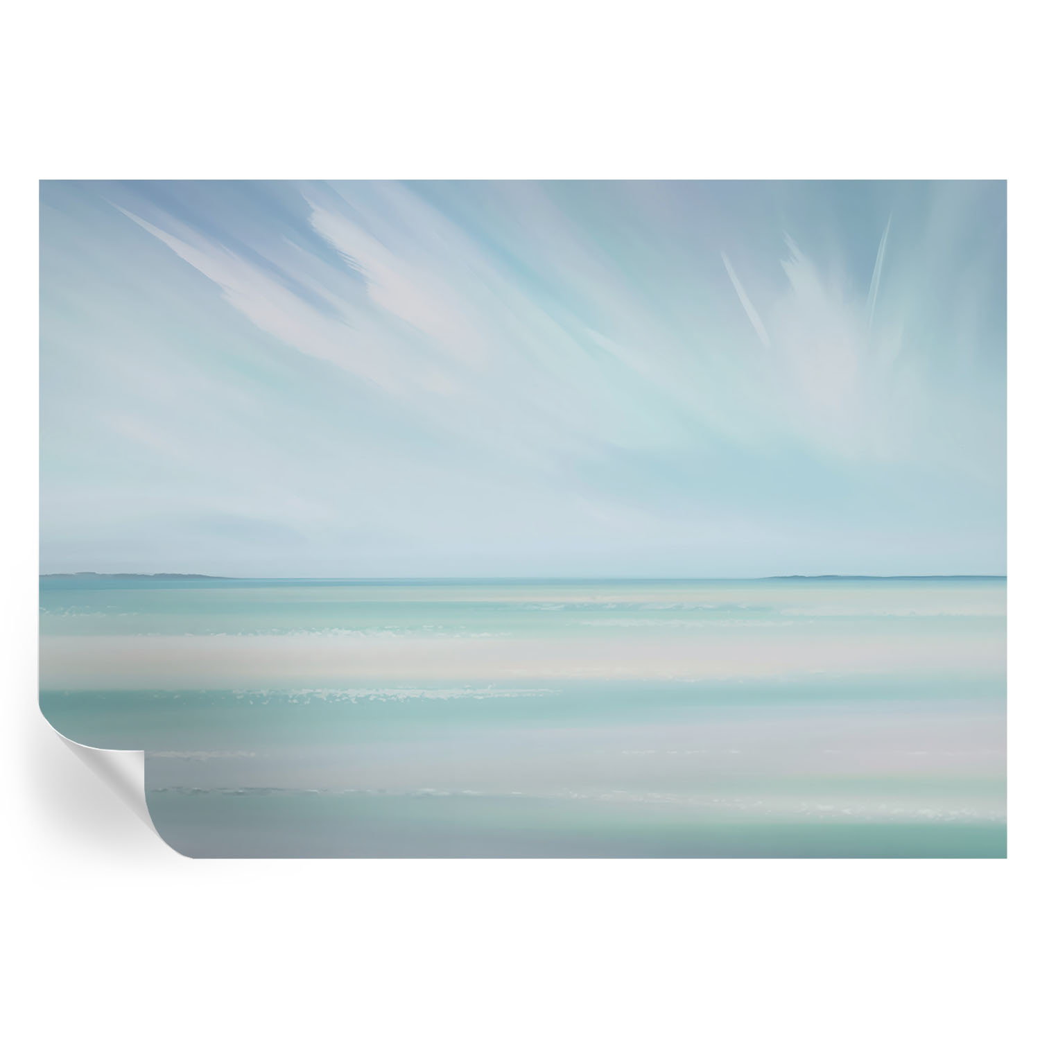 Papel de parede vinílico mar calmo 208x146 tulup