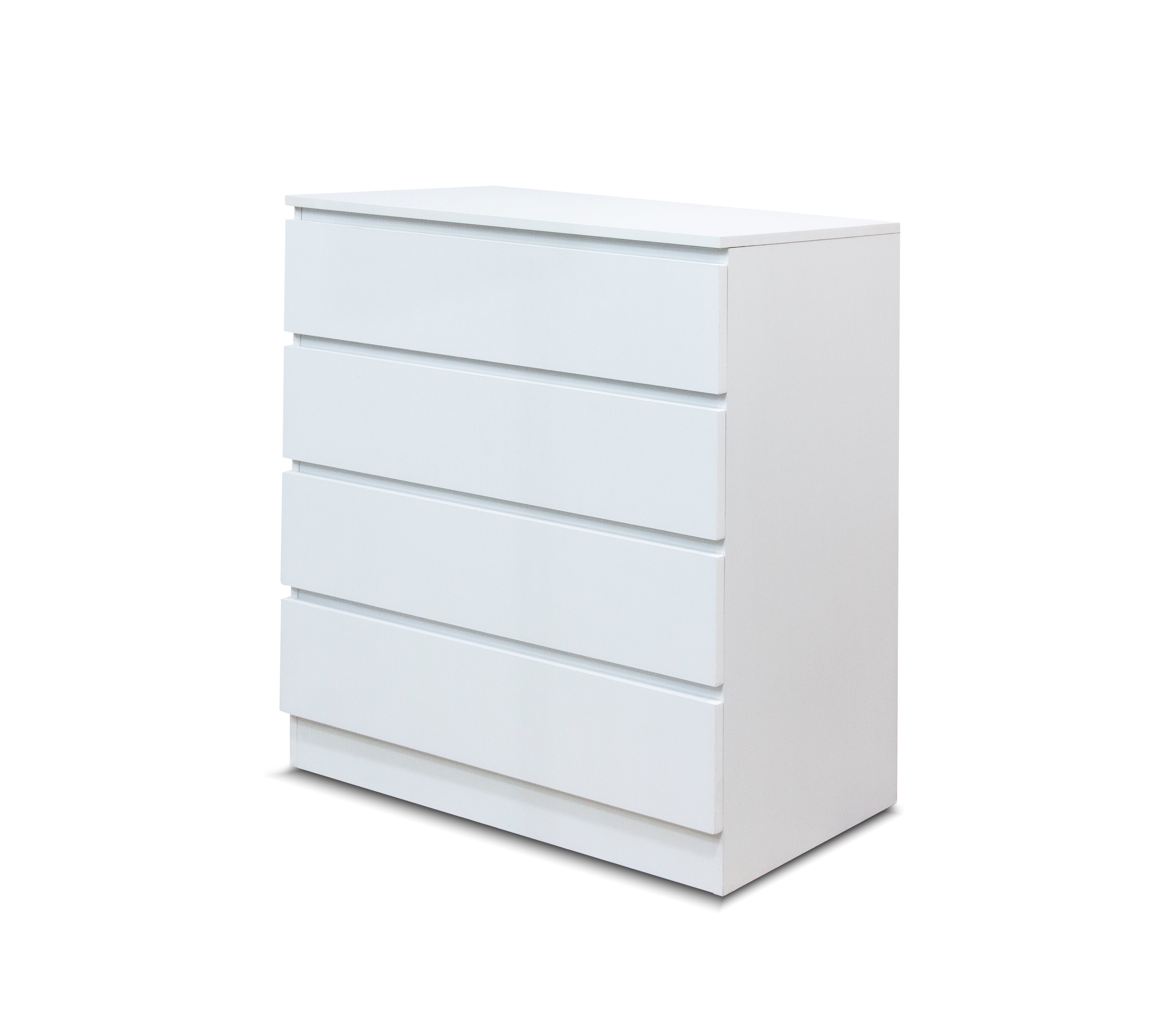 Cômoda berni com 4 gavetas, branco 76x81cm