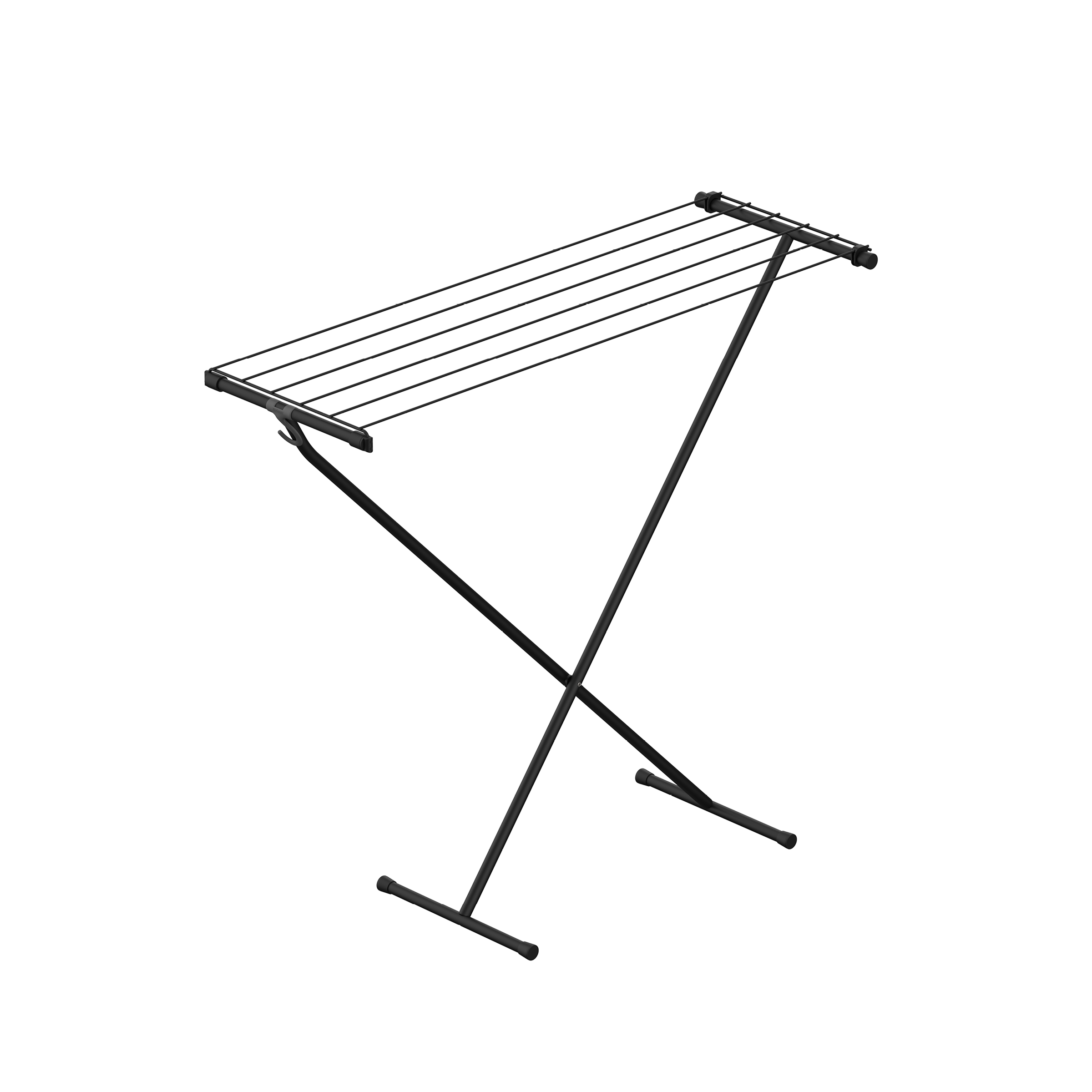Estendal Compact Preto - Armazenamento inteligente - 90x 32 x 83 cm