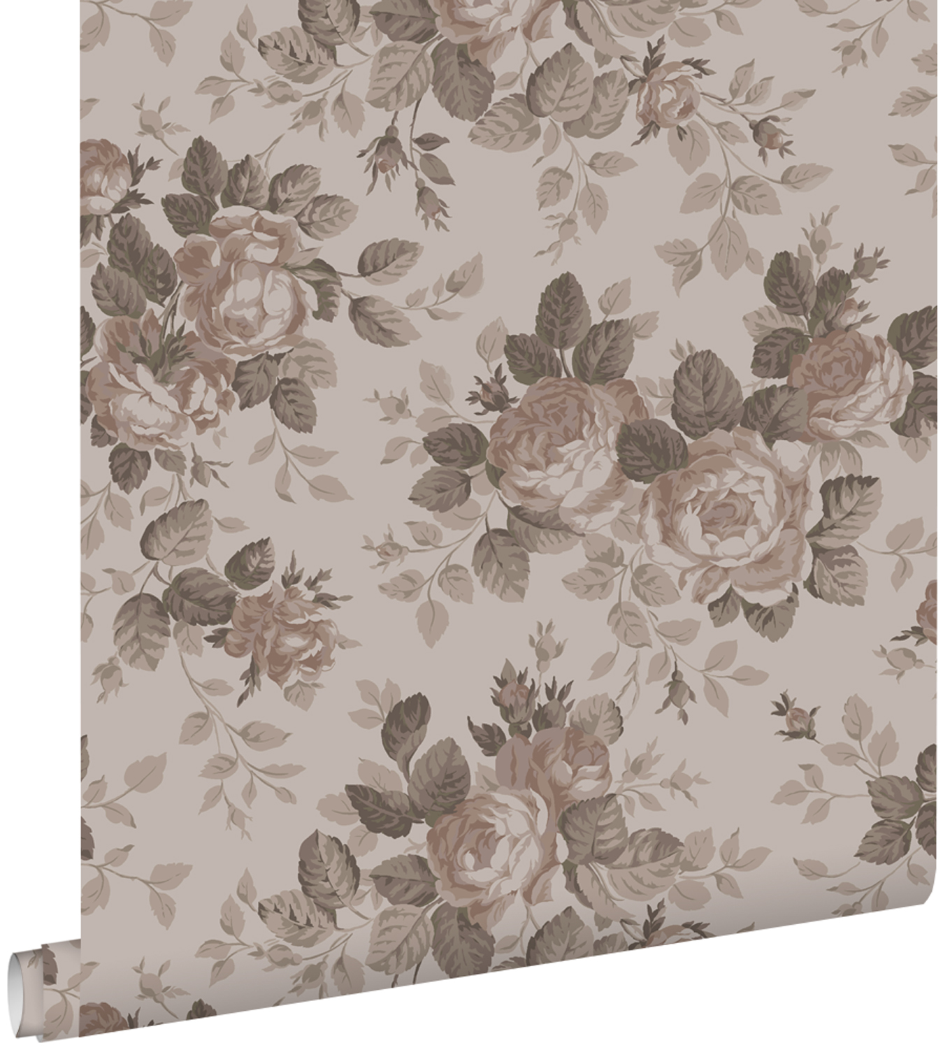 Estahome papel de parede flores vintage rosa antigo 50 x 900 cm