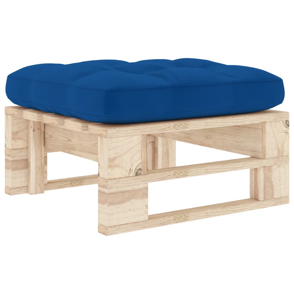vidaXL otomana de jardín de palets madera de pino impregnada