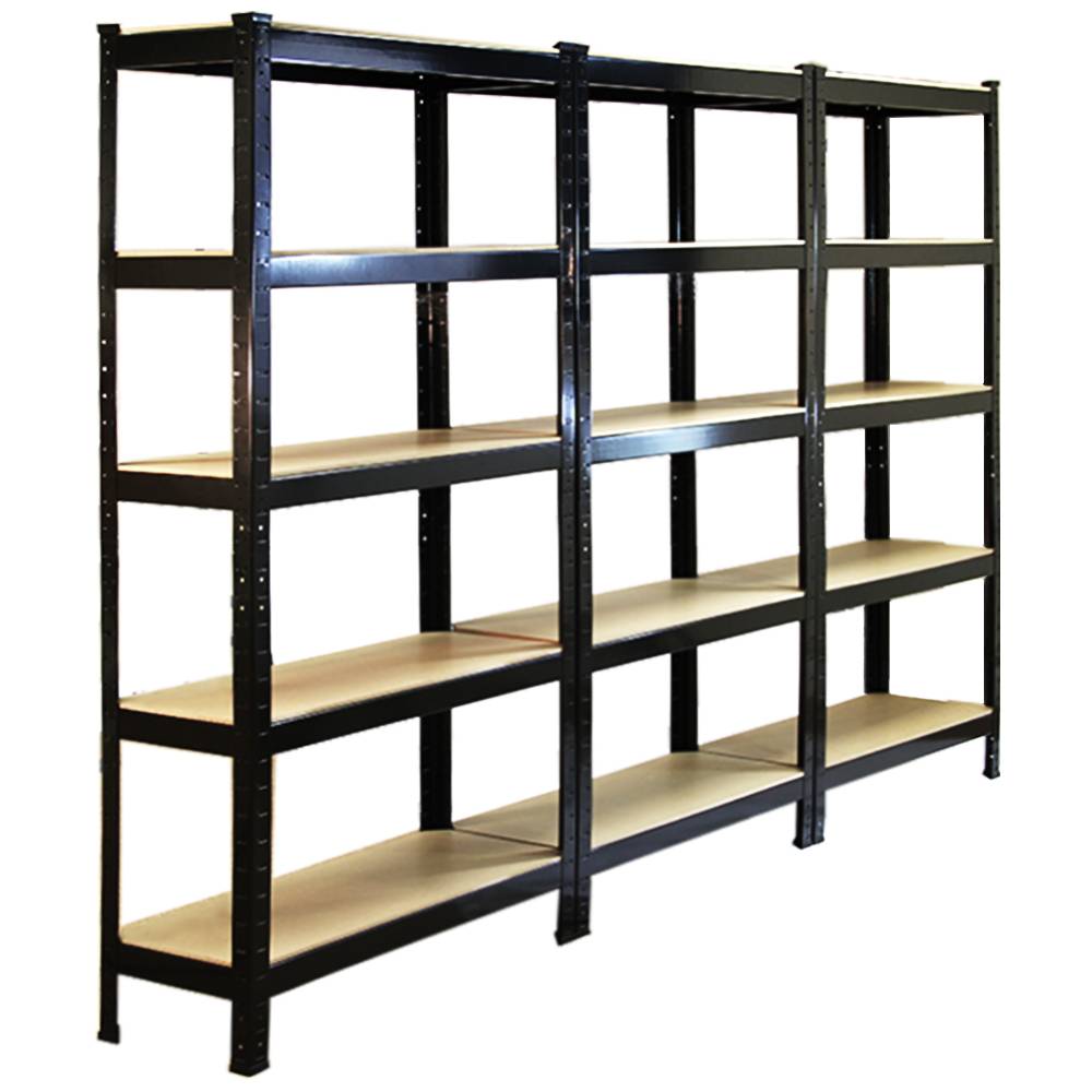 3 prateleiras para serviço pesado t-rax, 75 cm de largura x 30 cm de altura