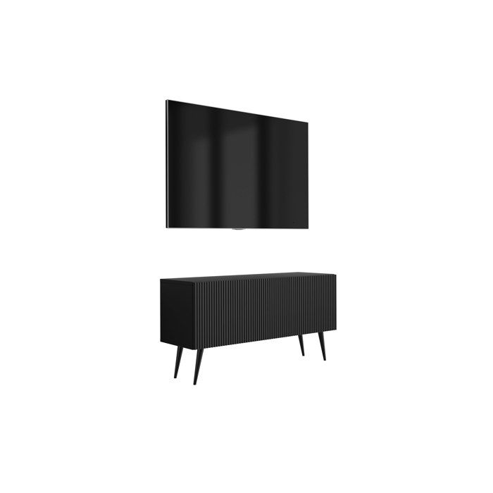 Móvel tv - frente ranhurada - 100 x 32 x 52 cm