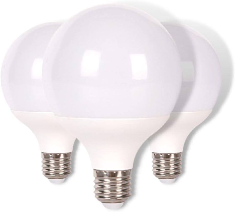 Pacote 3x lâmpadas LED globo, g95 E27, 15w 1700 lm, luz neutra 4200k