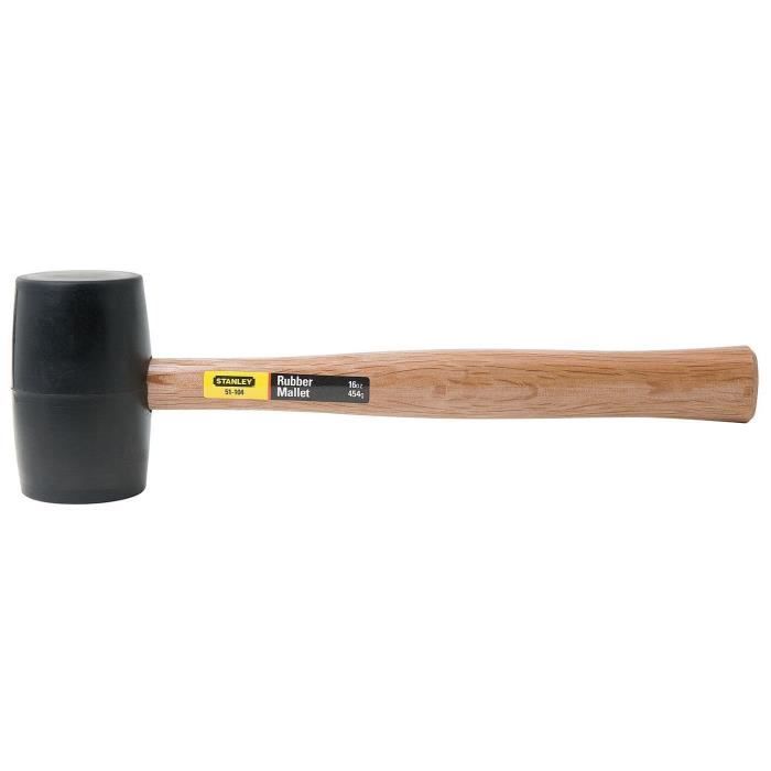 Stanley mazo mango madera cabeza goma 71mm