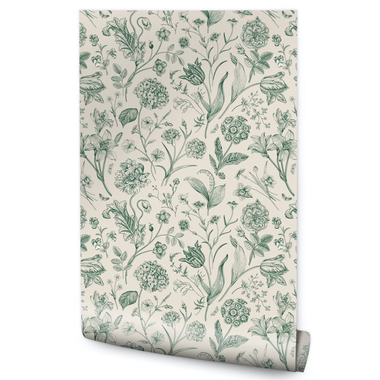 Papel de parede para sala de jantar plantas do campo flores