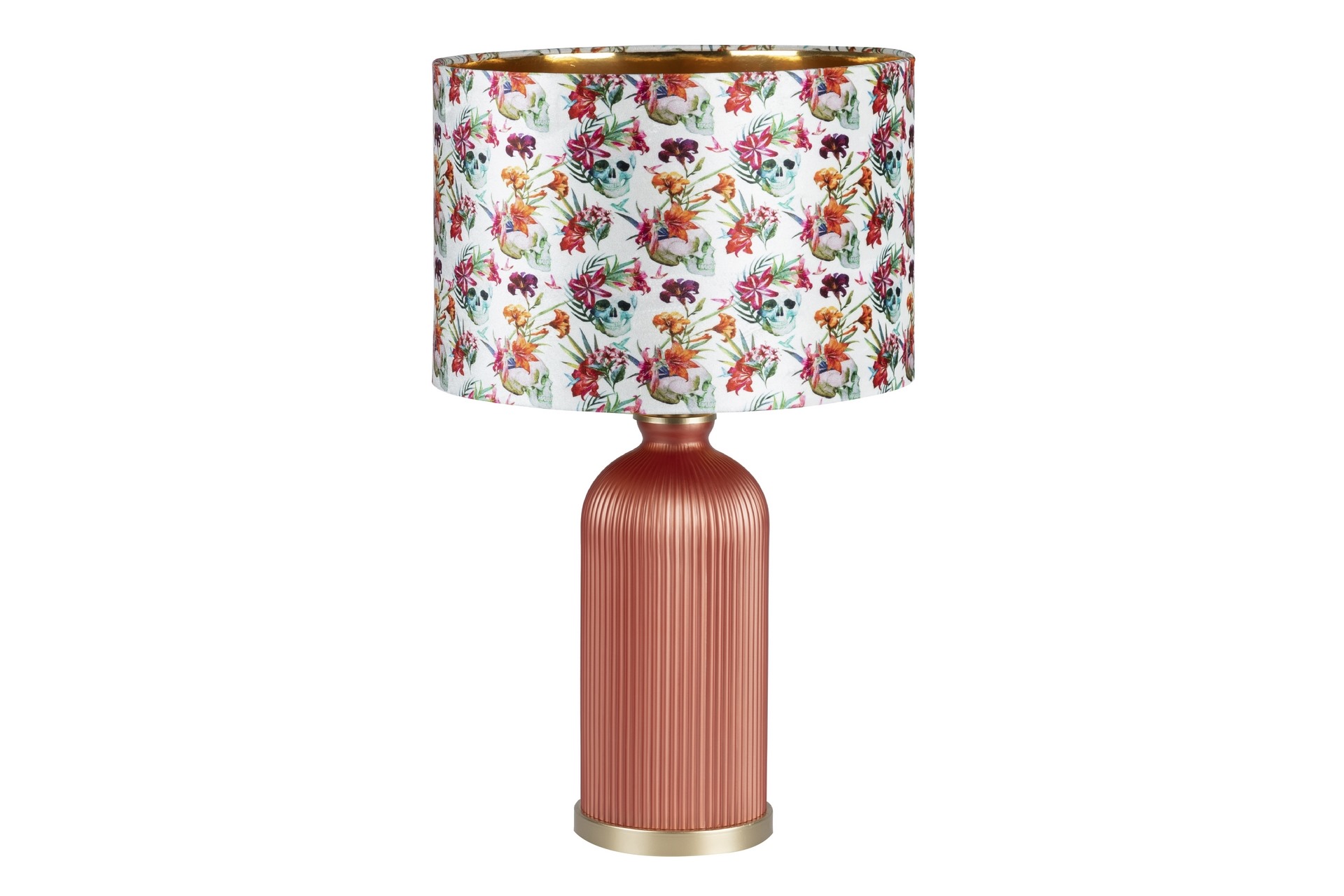 Alexandra house candeeiro de mesa metal/cristal multicolor 48x48x63 cm