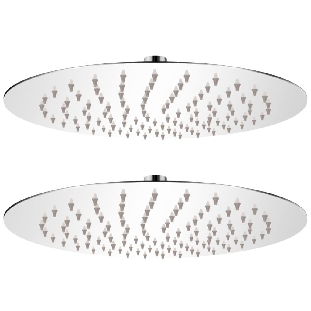 Cabeças de chuveiro 2 pcs aço inoxidável ø 25 cm