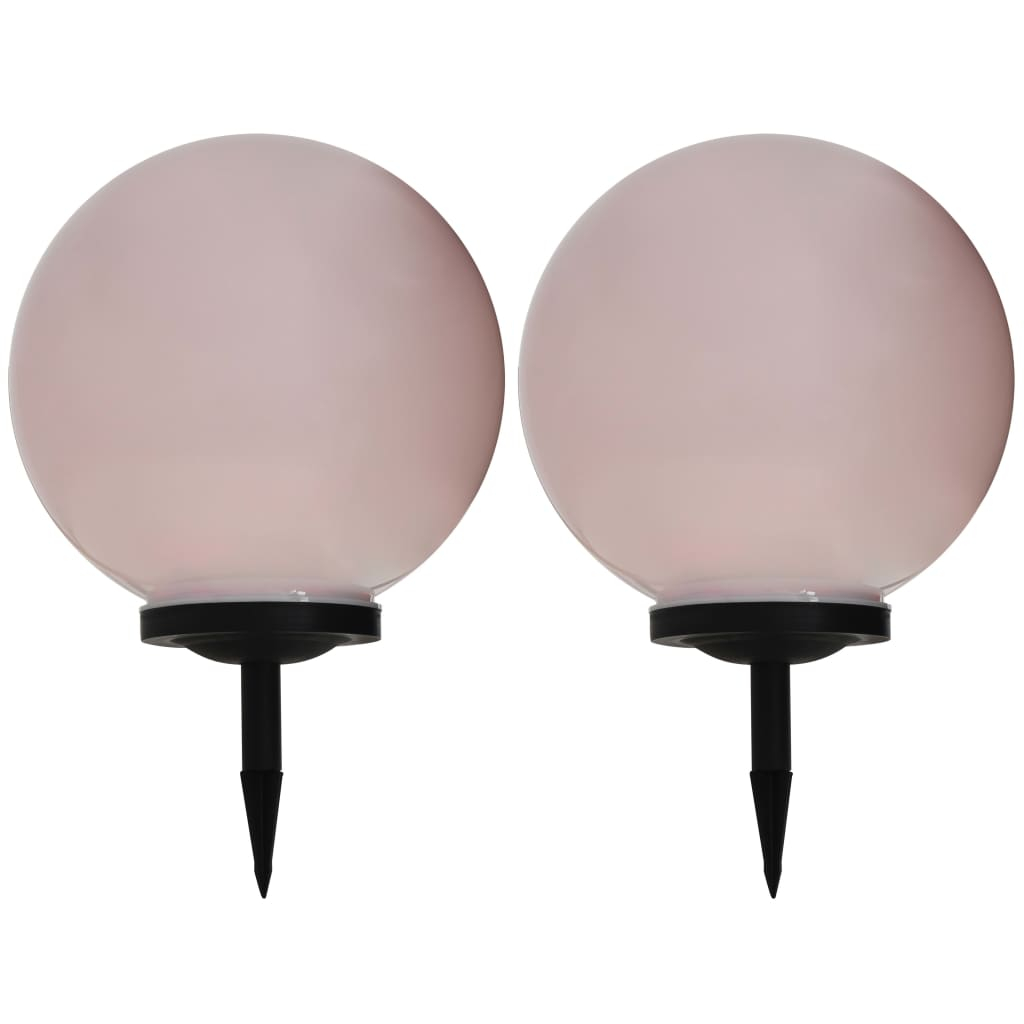 Candeeiro solar de exterior LED 2 pcs esférico 40 cm rgb