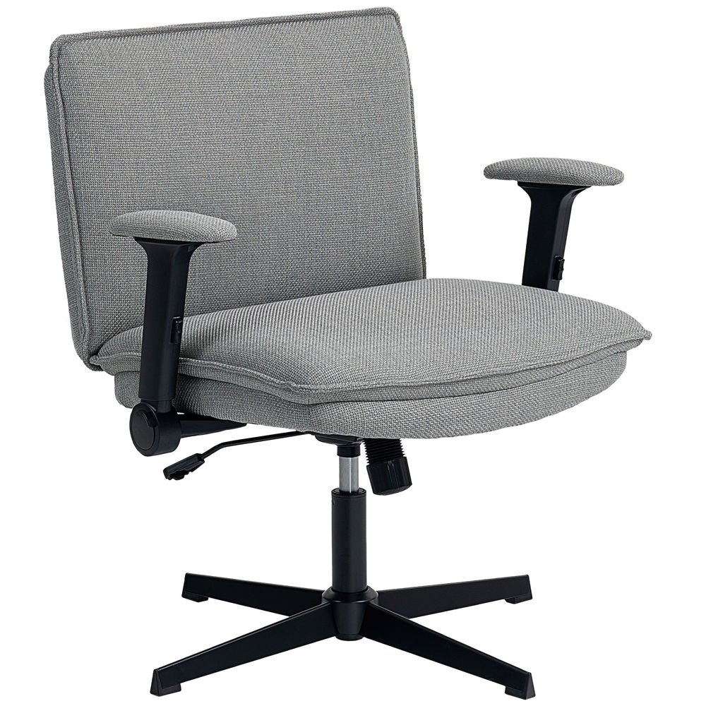Cadeira de escritório 76x70x85-97 cm poliéster color gris Homcom
