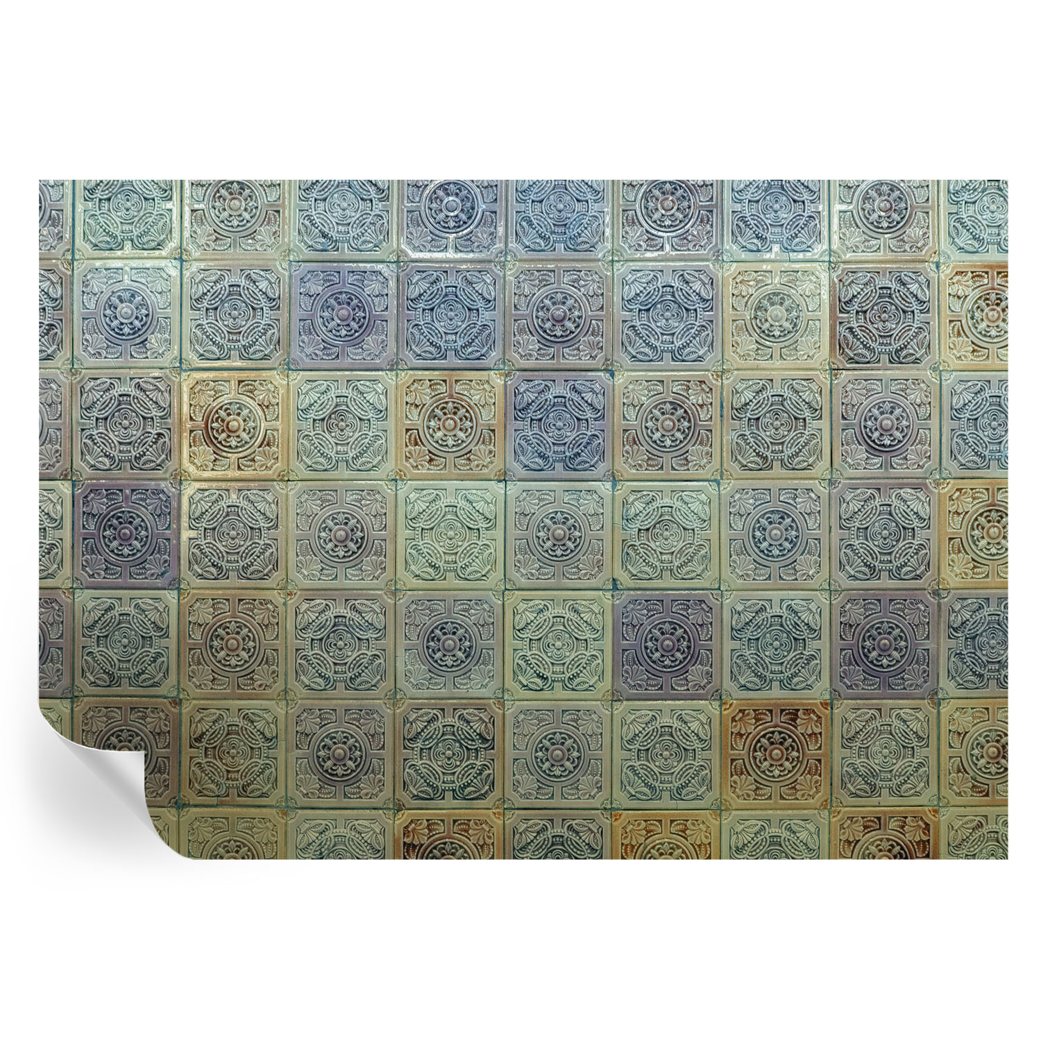 Papel de parede autocolante azulejos geométricos 208x146 tulup