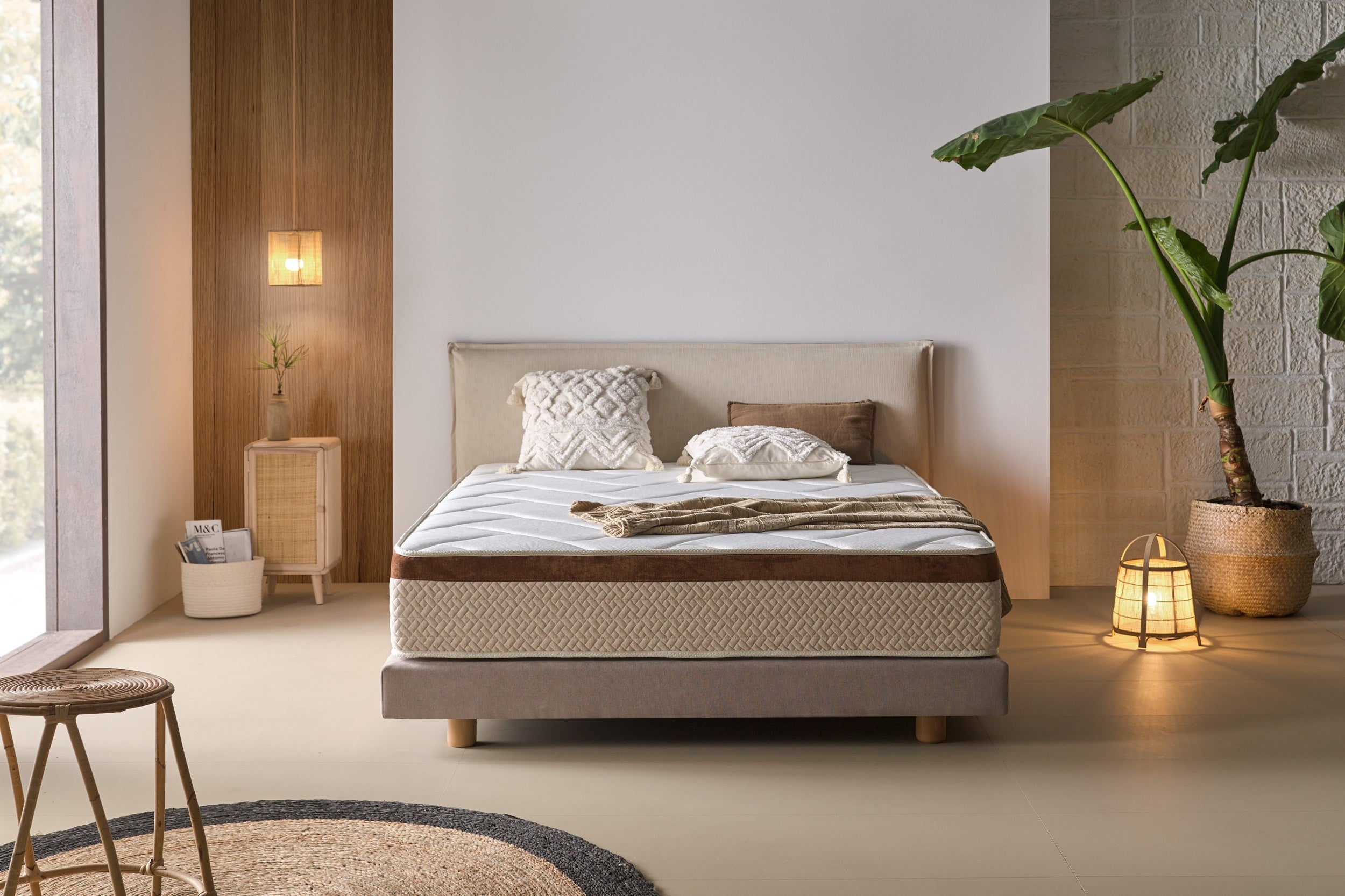 Colchão viscoelástico 80x200 de 25 cm com conforto bio-resistente.