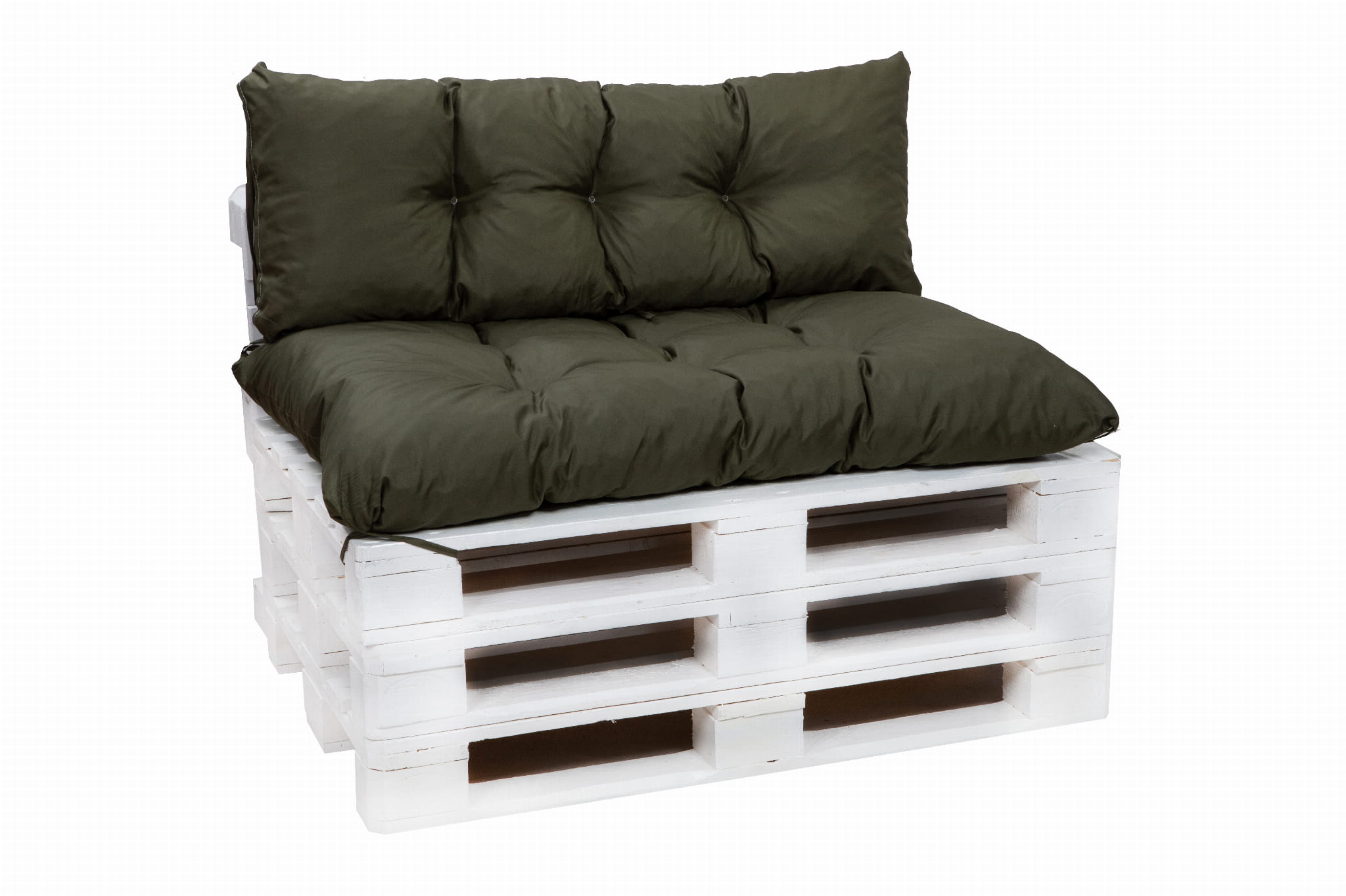 Almofadas de paletes exteriores 120x60x40cm almofadas jardim verdes