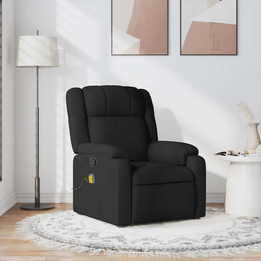 Poltrona de massagens reclinável tecido preto ewg6822
