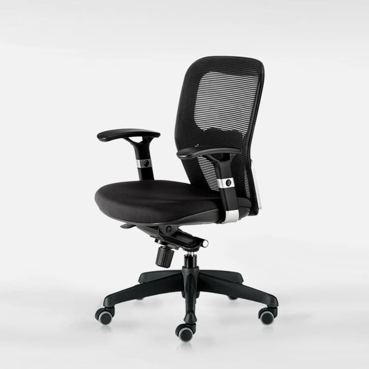Cadeira de escritório euromof boston | black edition ergonômica