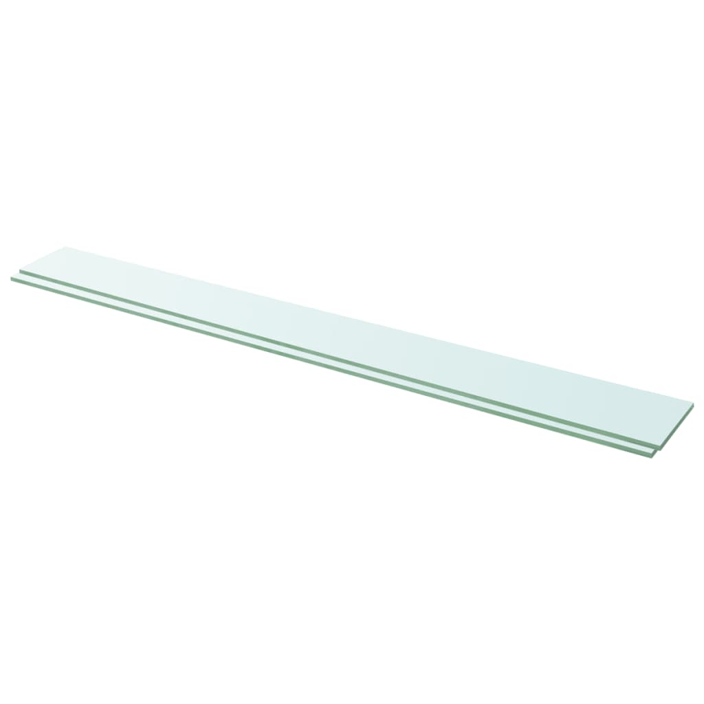Prateleiras 2 pcs 110x12 cm vidro transparente